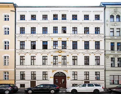 Mehrfamilienhaus in Berlin-Mitte, Außenfassade